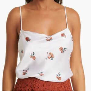 NWT Vince Floral Silk Camisole Size Medium